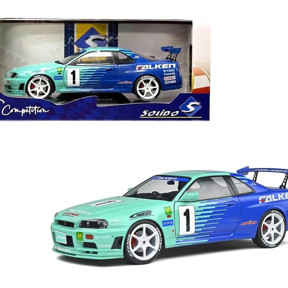 Solido 1/18 Nissan Skyline (R34) GT-R JGTC 2001-1999 #1 S1804304